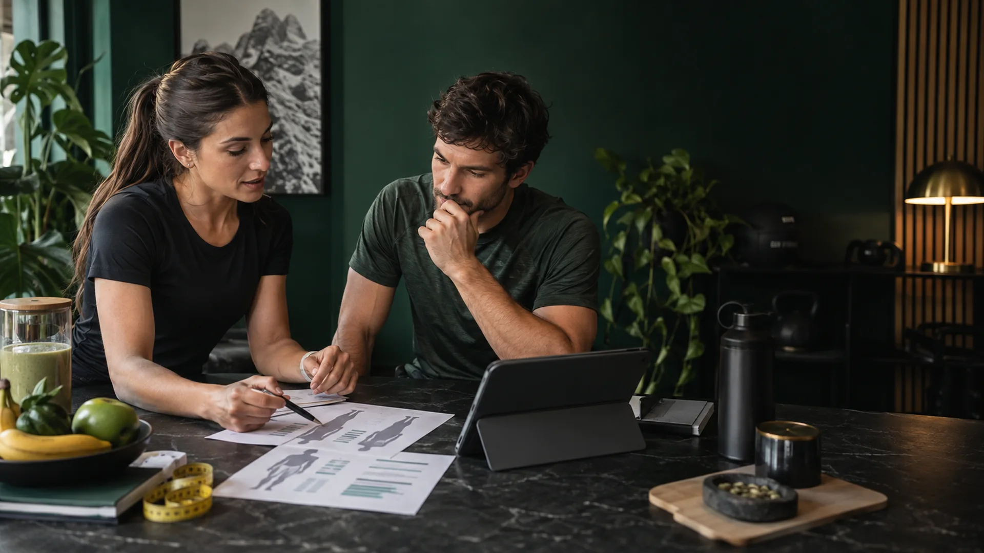 Profesional en consulta con un cliente